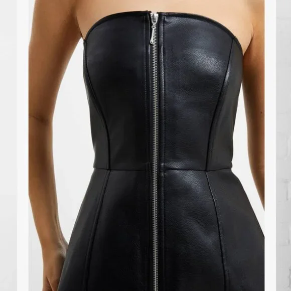 French connection leather dress - Picture 2 of 6